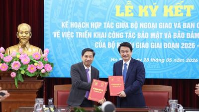 Bộ Ngoại giao và Ban Cơ yếu Chính phủ ký kết kế hoạch hợp tác giai đoạn 2026 - 2028