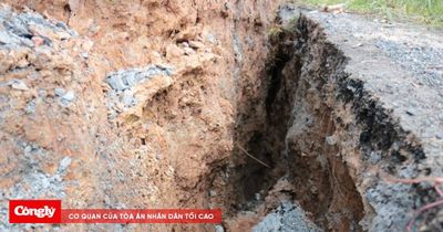 Tây Ninh: Tuyến đường ven kênh ở Kiến Tường sạt lở nghiêm trọng