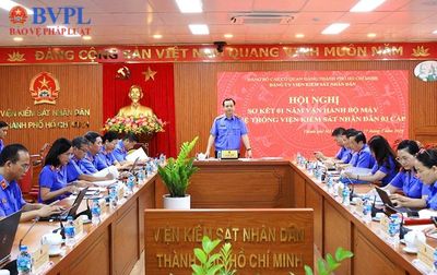 Đảng ủy VKSND TP Hồ Chí Minh sơ kết 1 năm vận hành mô hình VKSND 3 cấp
