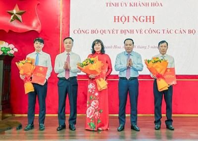 Khánh Hòa điều động, bổ nhiệm loạt cán bộ lãnh đạo, quản lý