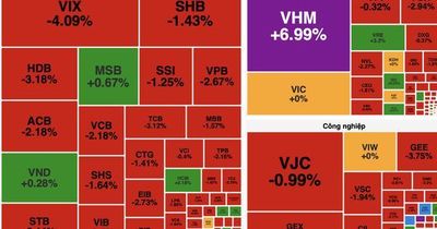 Áp lực bán lan rộng, VN-Index giảm hơn 10 điểm dù nhóm bất động sản ngược dòng