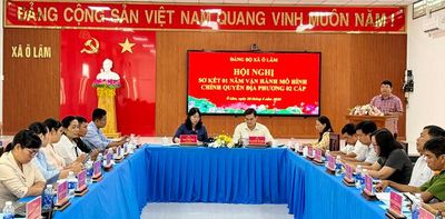 Đảng bộ xã Ô Lâm sơ kết một năm vận hành mô hình chính quyền địa phương hai cấp