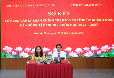 Sơ kết lớp cao cấp lý luận chính trị K76B.24 hệ không tập trung