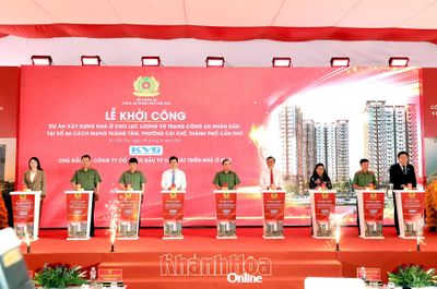 Khởi công dự án nhà ở xã hội dành cho lực lượng Công an nhân dân tại TP. Cần Thơ