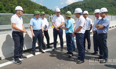 Lãnh đạo UBND tỉnh kiểm tra cao tốc Hữu Nghị - Chi Lăng