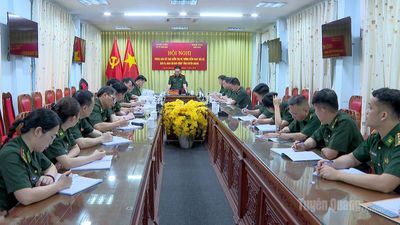 Đoàn Kiểm toán Bộ Quốc phòng làm việc tại Ban Chỉ huy Bộ đội Biên phòng tỉnh