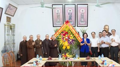 Chủ tịch Ủy ban MTTQ Việt Nam TP Hà Nội chúc mừng Đại lễ Phật đản 2026