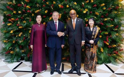 Tổng thống Singapore và Phu nhân chủ trì tiệc chiêu đãi Tổng Bí thư, Chủ tịch nước Tô Lâm và Phu nhân