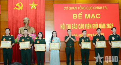 Hội thi Báo cáo viên giỏi Cơ quan Tổng cục Chính trị năm 2026 thành công tốt đẹp