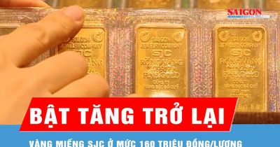 Giá vàng trong nước bật tăng trở lại, tái lập mốc 160 triệu đồng/lượng