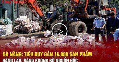 Đà Nẵng tiêu hủy gần 16.000 sản phẩm hàng lậu, hàng không rõ nguồn gốc