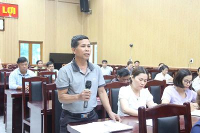 Tổ đại biểu số 5 HĐND tỉnh tiếp xúc cử tri xã Lê Lợi