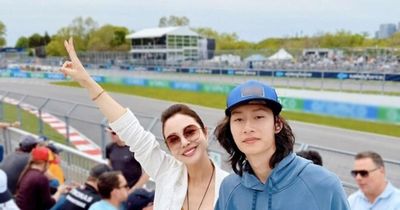 Hoa hậu Jennifer Phạm cùng con trai Bảo Nam cao 1,9m đi xem đua xe F1 tại Canada