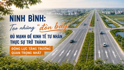 Ninh Bình: Tạo 'đòn bẩy' đủ mạnh để kinh tế tư nhân trở thành động lực tăng trưởng quan trọng nhất