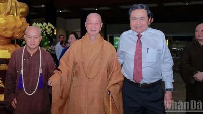Chủ tịch Quốc hội Trần Thanh Mẫn thăm, chúc mừng Đại lễ Phật đản 2570, Phật lịch 2026 tại Thành phố Hồ Chí Minh