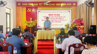Đoàn kiểm tra, giám sát của Ban Thường vụ Tỉnh ủy làm việc với Ban Thường vụ Đảng ủy các địa phương