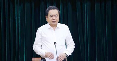 Chủ tịch Quốc hội Trần Thanh Mẫn chủ trì Hội nghị thông qua dự thảo Báo cáo kết quả kiểm tra tại Ban Thường vụ Thành ủy TP. Hồ Chí Minh
