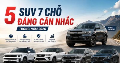 Top 5 SUV 7 chỗ đáng mua nhất năm 2026