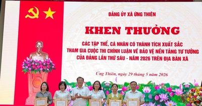 Xã Ứng Thiên biểu dương các điển hình tiêu biểu trong giải phóng mặt bằng