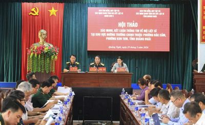 Quảng Ngãi: Hội thảo xác minh khu mộ liệt sĩ tập thể tại Kon Tum