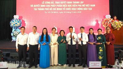 Thành lập Phân hiệu Học viện Phụ nữ Việt Nam tại Thành phố Hồ Chí Minh