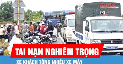 Cần Thơ: Xe khách tông nhiều xe máy, 2 người tử vong