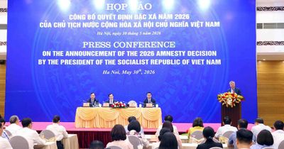 9.950 phạm nhân được Chủ tịch nước đặc xá
