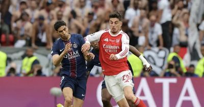 Trực tiếp chung kết C1 PSG vs Arsenal 0-1 (H2): Thẻ vàng cho Saka