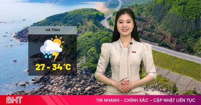 Dự báo thời tiết Hà Tĩnh ngày 30/5: Có mưa rào và dông rải rác, ngày nắng
