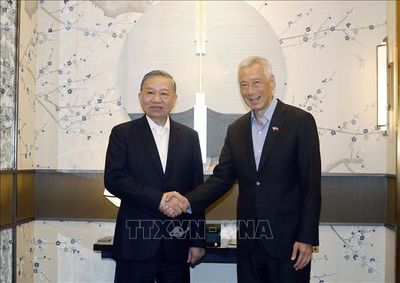 Lãnh đạo Việt Nam - Singapore khẳng định quan hệ hình mẫu hợp tác trong ASEAN