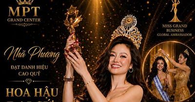 Doanh nhân Nhã Phương đăng quang Hoa hậu Đại sứ Doanh nhân Hòa bình Toàn cầu 2026 cuộc thi Miss Grand Business Global 2026