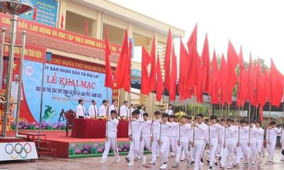 Hơn 800 người dự khai mạc Đại hội Thể dục thể thao xã Đại Lai
