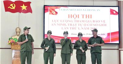 Thăng An tổ chức hội thi lực lượng tham gia bảo vệ an ninh, trật tự ở cơ sở giỏi năm 2026