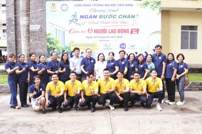 Trường Đại học Tiền Giang tổ chức hoạt động tri ân người lao động