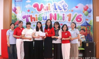 Thăm, tặng quà cho trẻ khuyết tật tại Trung tâm Hỗ trợ phát triển giáo dục hòa nhập KAZUO Lạng Sơn