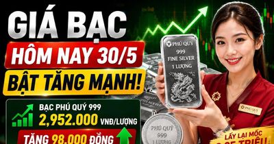 Giá bạc sáng nay 30/5 đảo chiều tăng sau chuỗi giảm liên tiếp