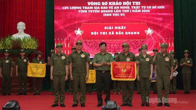 Hội thi lực lượng tham gia bảo vệ an ninh, trật tự ở cơ sở giỏi tỉnh Tuyên Quang lần thứ nhất năm 2026 khu vực VI