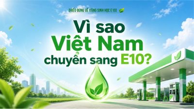 Vì sao Việt Nam chuyển sang xăng sinh học E10?