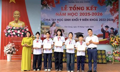 Trường THCS Hòa Chung tổng kết năm học 2025 - 2026