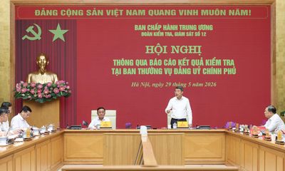 Bộ Chính trị quy định chức năng, nhiệm vụ, tổ chức bộ máy của Đảng ủy Chính phủ