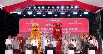 Khởi công dự án nhà ở xã hội Đồng Trúc - Thạch Thất tại xã Hạ Bằng