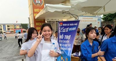Thí sinh xã Trần Phú hoàn thành môn thi đầu tiên vào lớp 10 THPT công lập