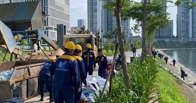 Cầu Giấy: Khẩn trương xử lý hiện tượng cá chết tại hồ công viên CV1
