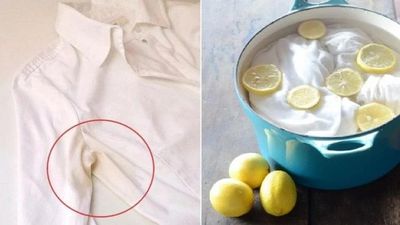 Mẹo tẩy quần áo trắng ố vàng hoặc ngả màu
