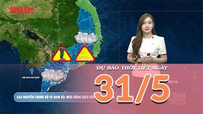 [Video] Dự báo thời tiết ngày 31/5/2026: Nắng nóng quay trở lại Bắc Bộ và Trung Bộ, Nam Bộ gia tăng mưa