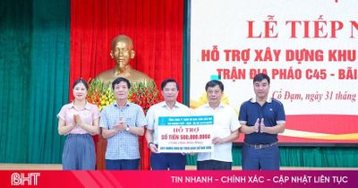 Xã Cổ Đạm tiếp nhận hơn 1 tỷ đồng xây dựng di tích và hỗ trợ an sinh