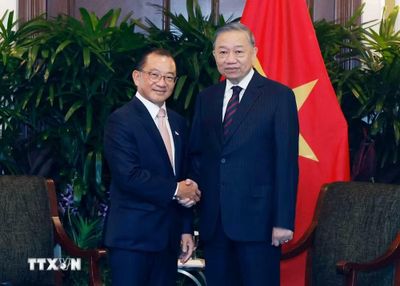 Tổng Bí thư, Chủ tịch nước Tô Lâm hội kiến Chủ tịch Quốc hội Singapore