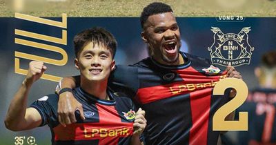 HLV Chu Đình Nghiêm ra mắt ấn tượng, Ninh Bình thắng Thanh Hóa 2-0 để chiếm vị trí thứ 3