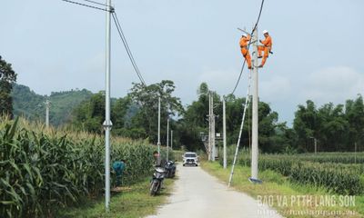 Lắp đặt miễn phí công trình 'Thắp sáng đường thôn' tại xã Quốc Việt