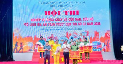 Sôi nổi Hội thi nghiệp vụ PCCC và CNCH 'Tổ liên gia an toàn PCCC' (Cụm thi số 03)